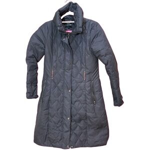 Express Winter Coat Quilted Parka Mocha/Brown Size S/P Long And Classy Warm HOT!